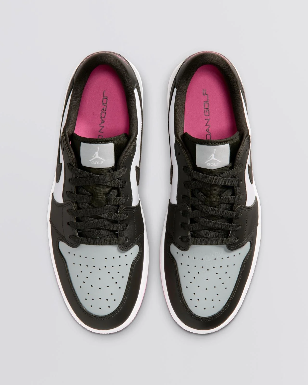 Air Jordan 1 Low Spikeless Golf Shoes White/Sequioa/Light Pumice/Pink Glow - Image 3