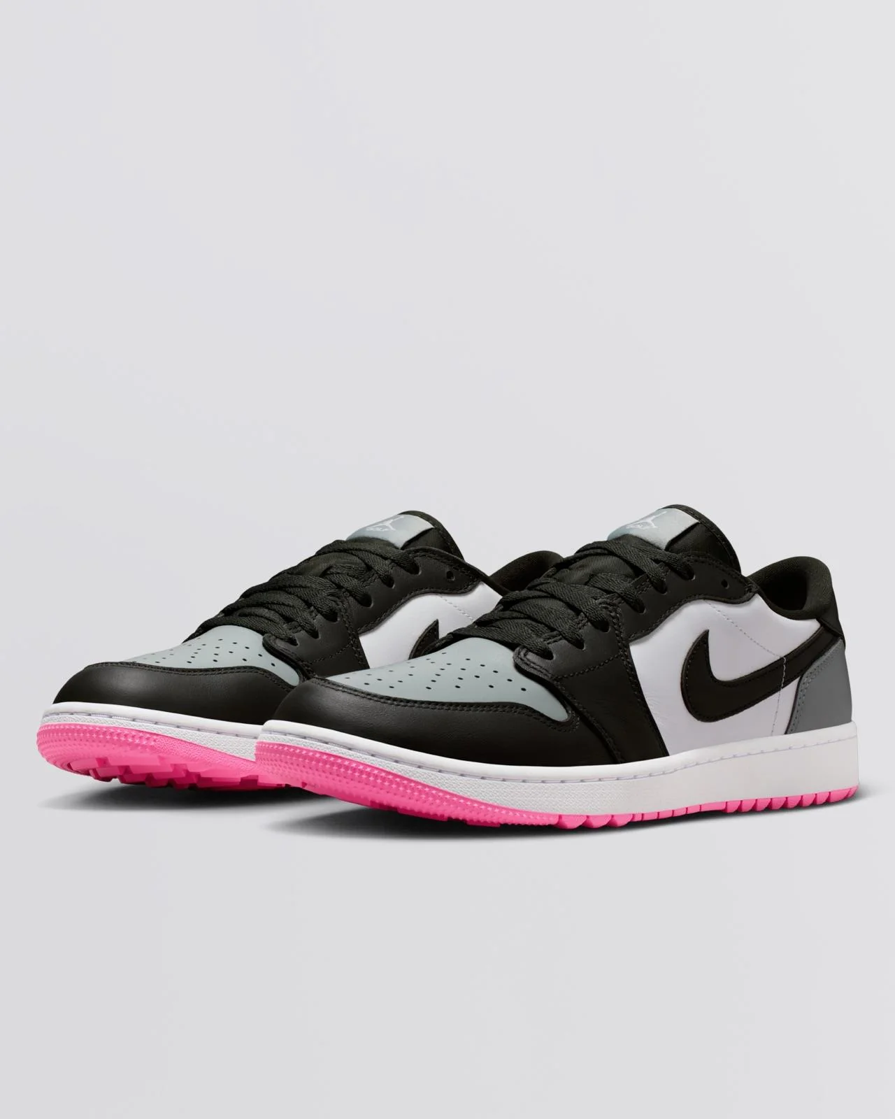 Air Jordan 1 Low Spikeless Golf Shoes White/Sequioa/Light Pumice/Pink Glow - Image 4