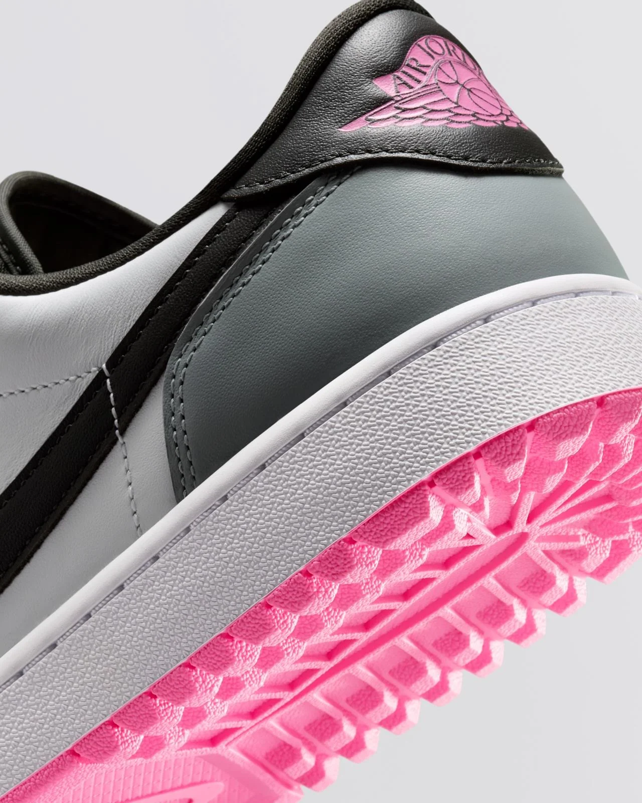 Air Jordan 1 Low Spikeless Golf Shoes White/Sequioa/Light Pumice/Pink Glow - Image 7