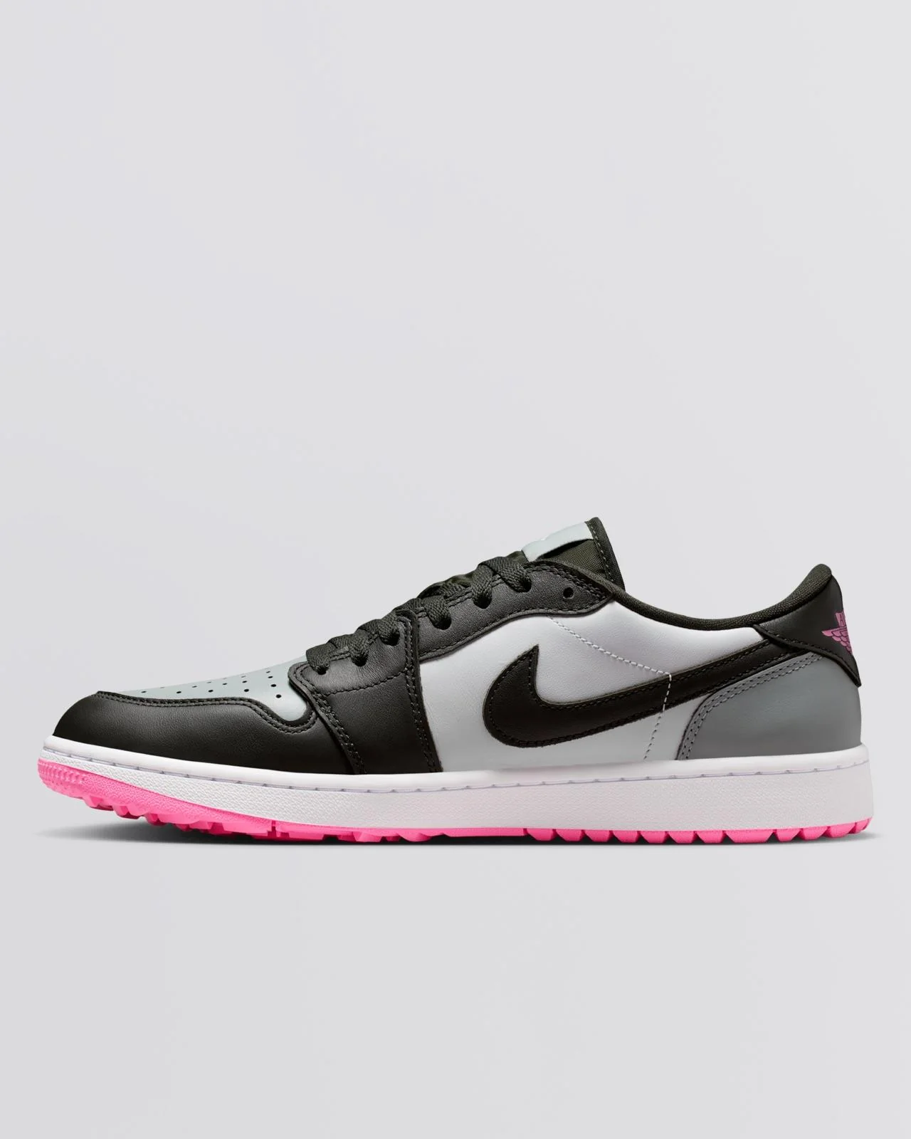 Air Jordan 1 Low Spikeless Golf Shoes White/Sequioa/Light Pumice/Pink Glow - Image 8