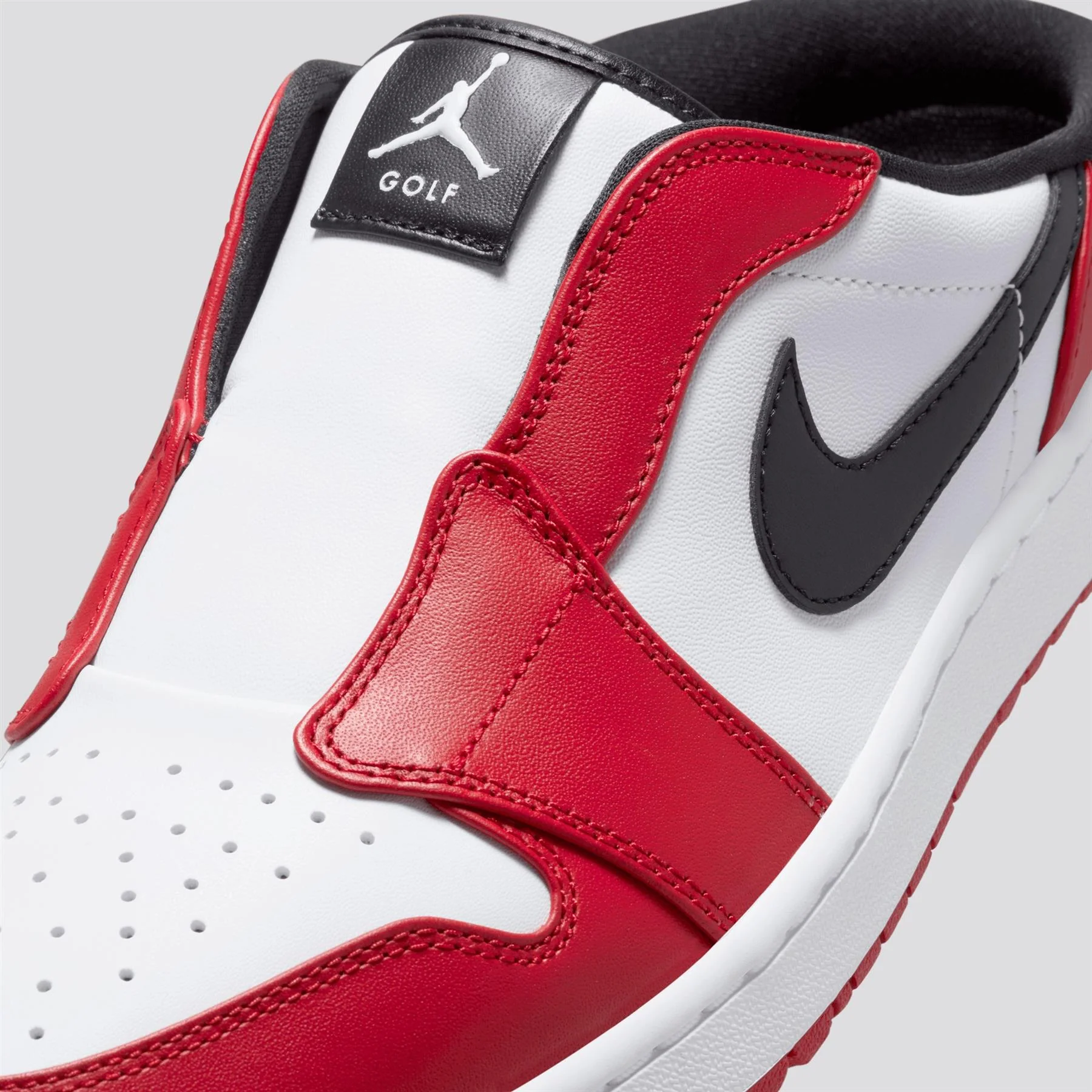 Air Jordan 1 Mule Spikeless Shoes White/Black/Varsity Red - Image 5