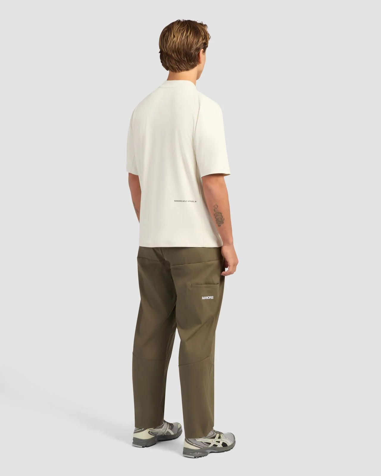 Course Mock Neck Polo Pebble - Image 2