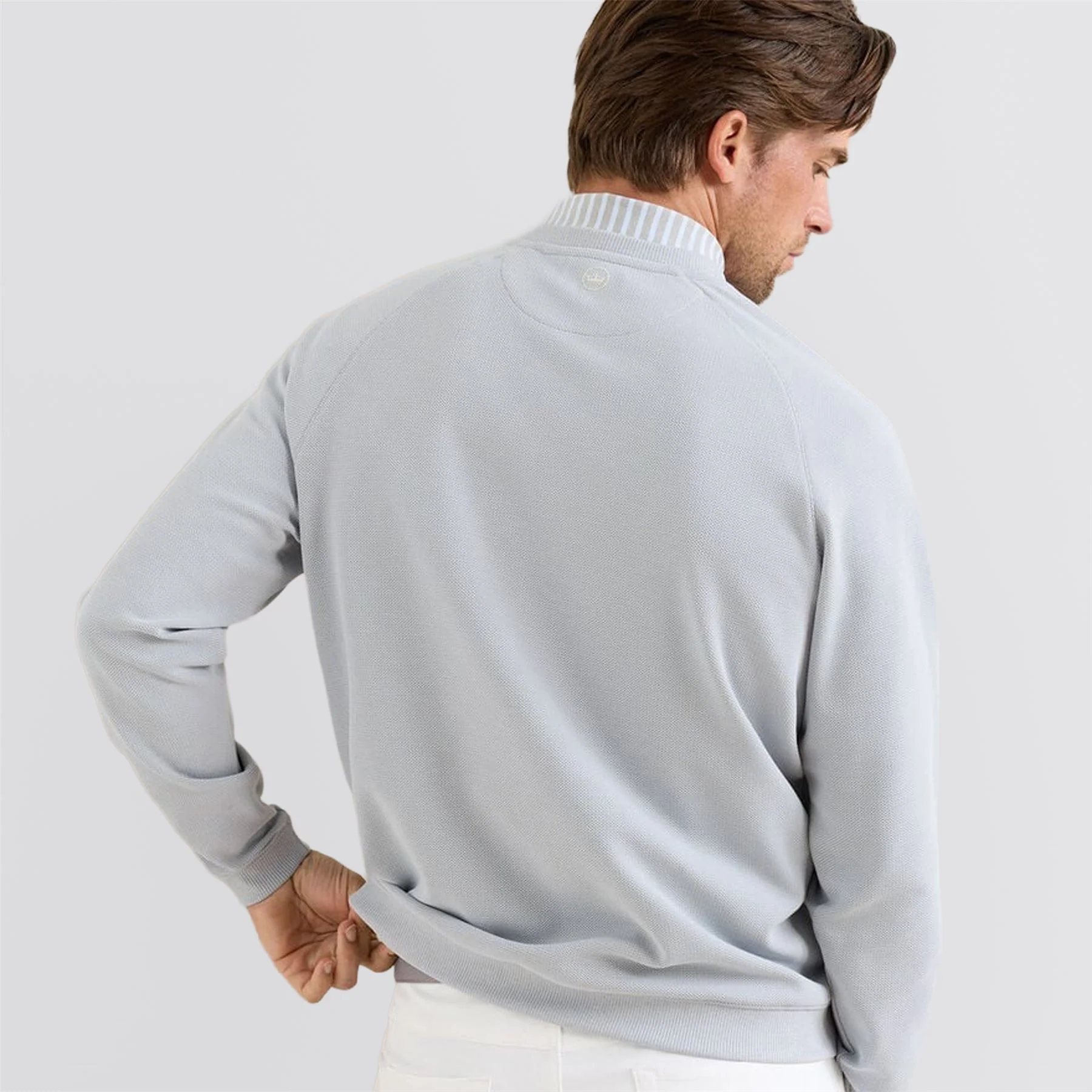 Cradle Pique Performance Crewneck British Grey - Image 2