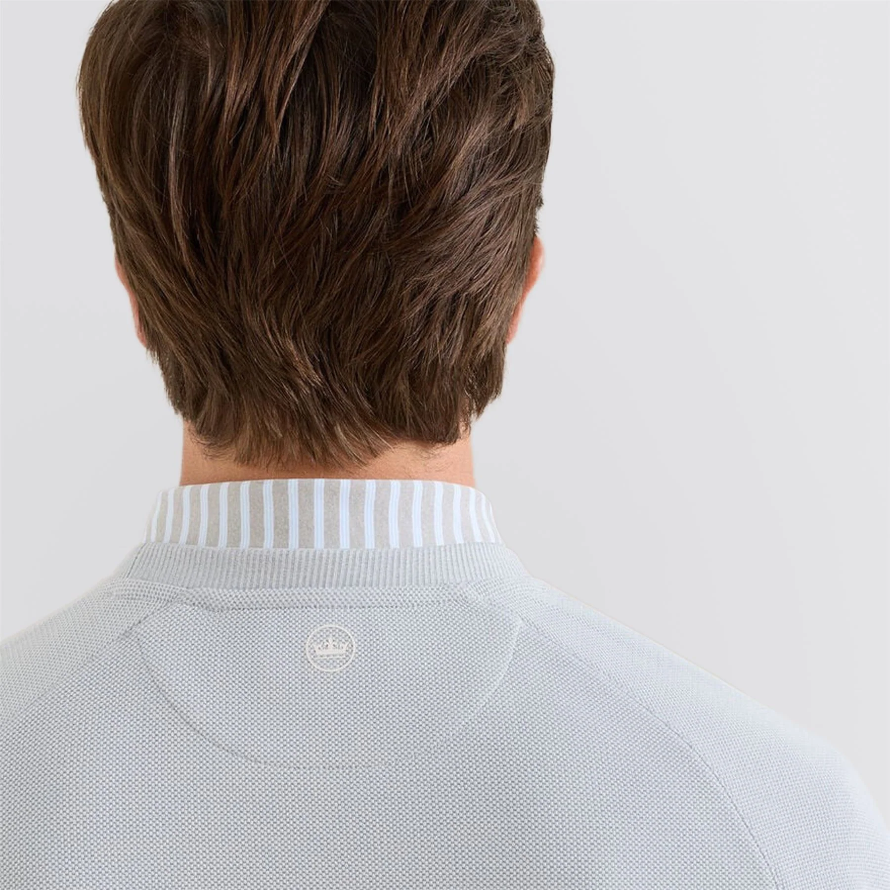 Cradle Pique Performance Crewneck British Grey - Image 3