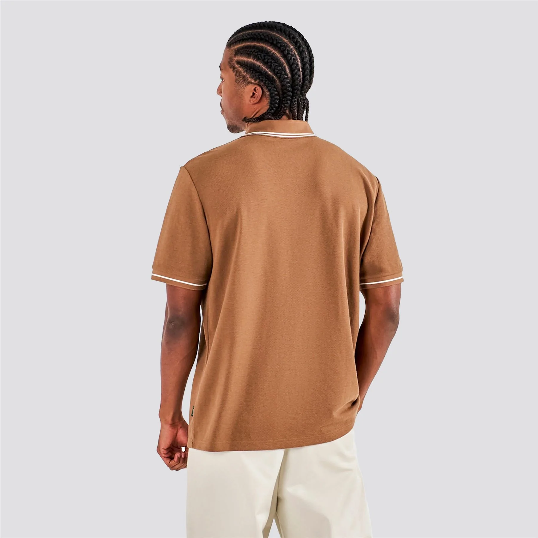 Fairway Applique Pique Polo British Tan - Image 2