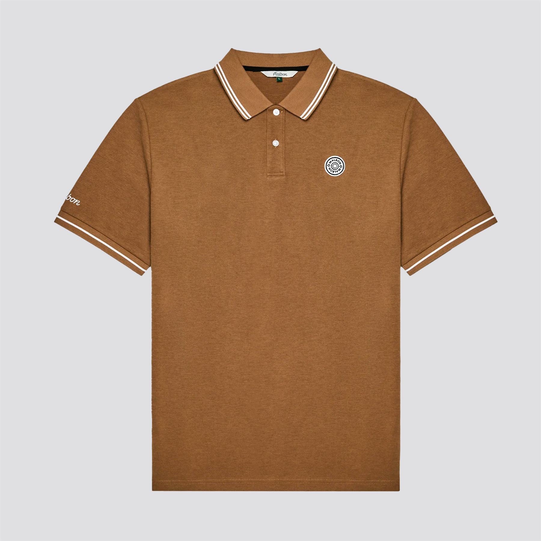 Fairway Applique Pique Polo British Tan - Image 4