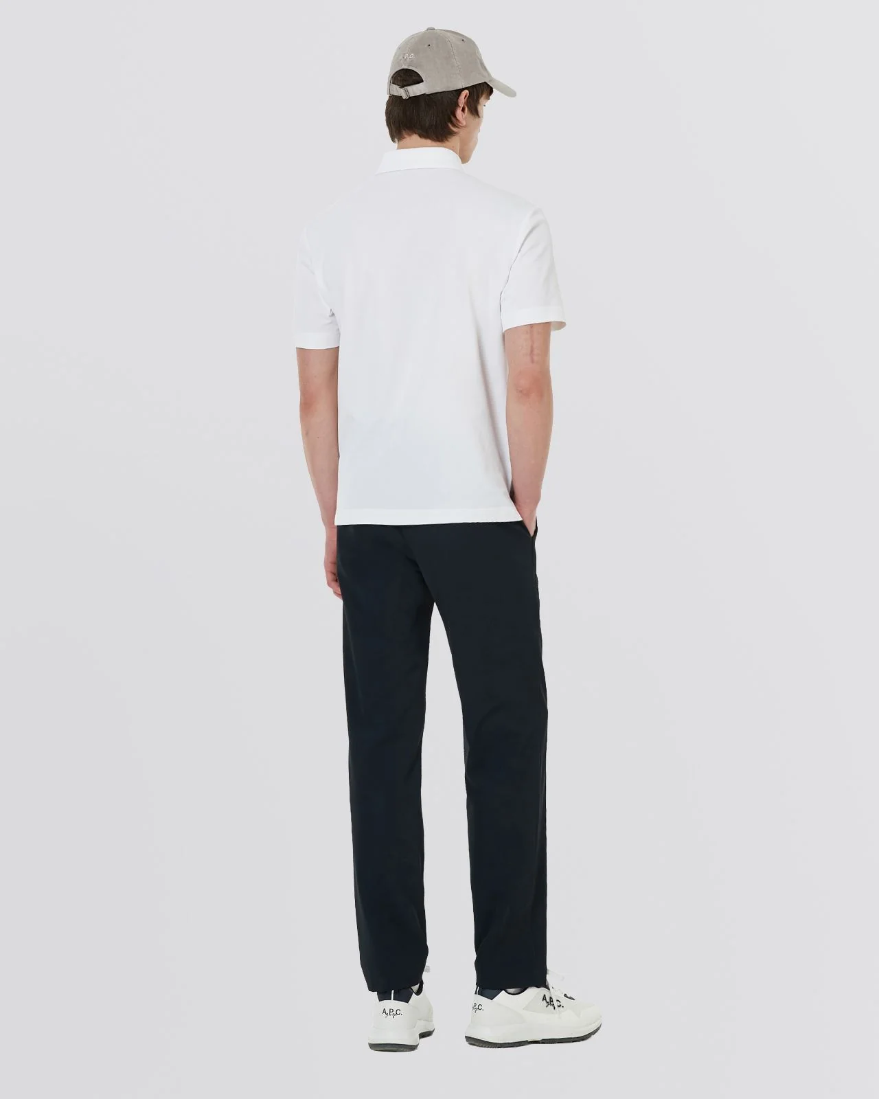 Noa Knit Polo White - Image 2