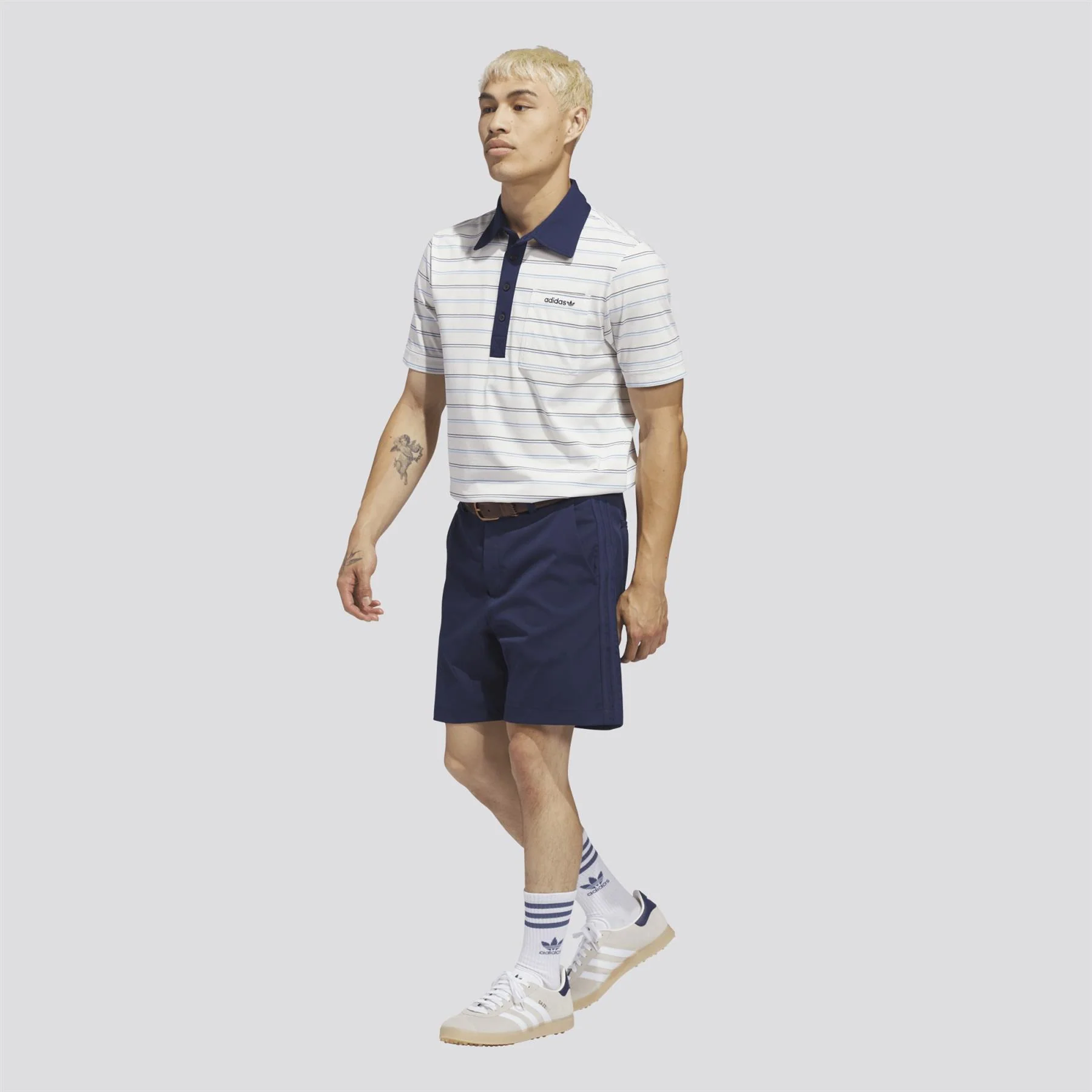 Originals Archive Stripe Polo Chalk White - Image 3