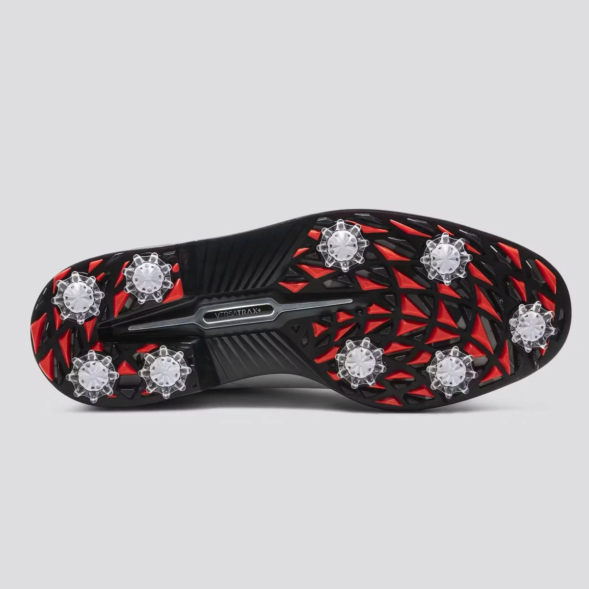 Premiere Series Field Golf Shoes Cleated Laced Golf Shoes White/Black/Red - Image 2
