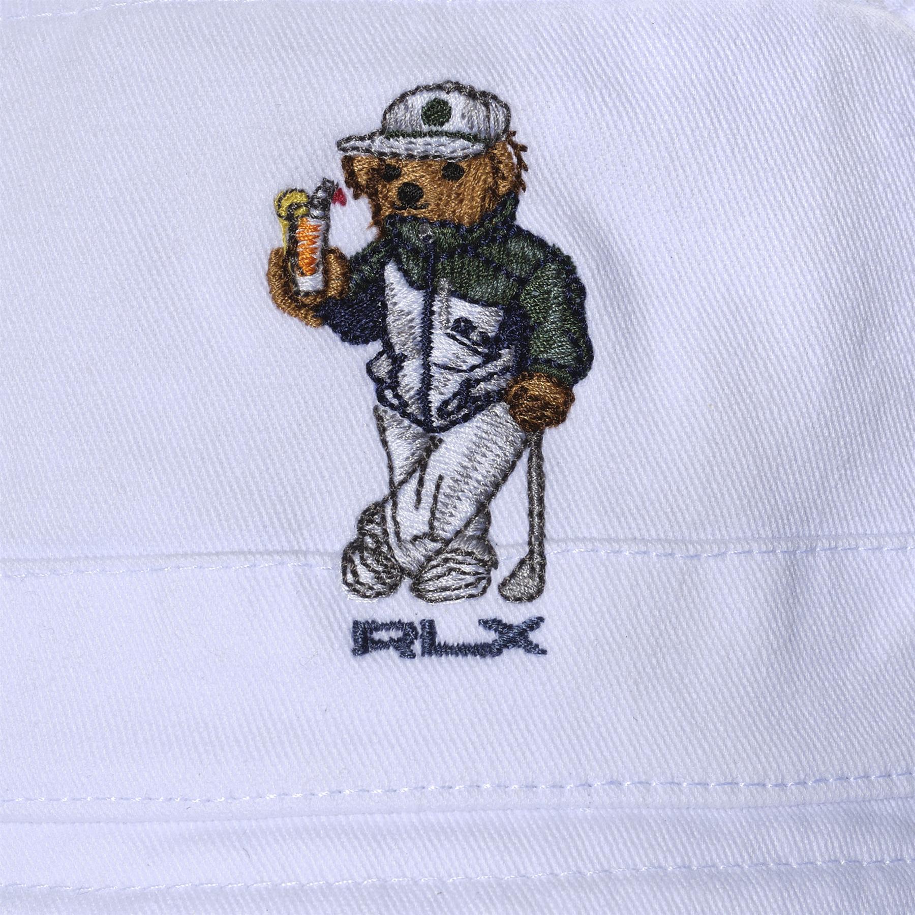 RLX Seasonal Bear Bucket Hat White - Image 2