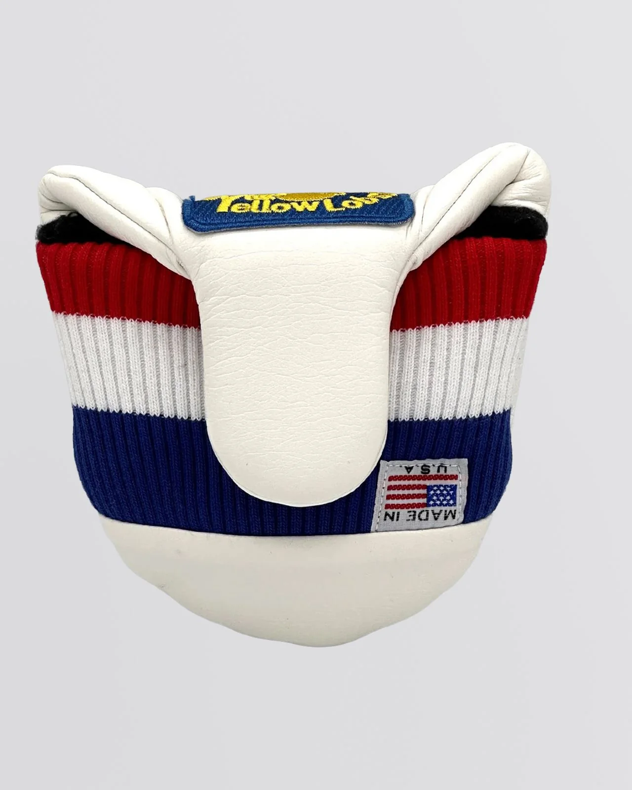 Round Tail U-Leather Mallet Putter Cover Newport White - Image 2