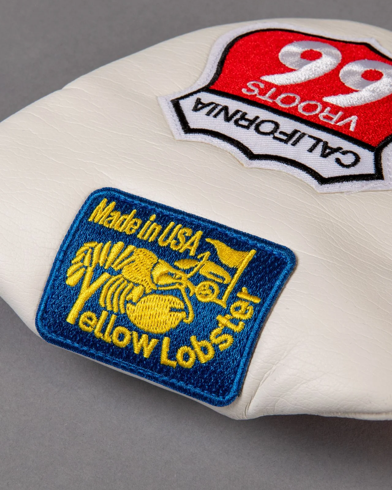 Round Tail U-Leather Mallet Putter Cover Newport White - Image 6