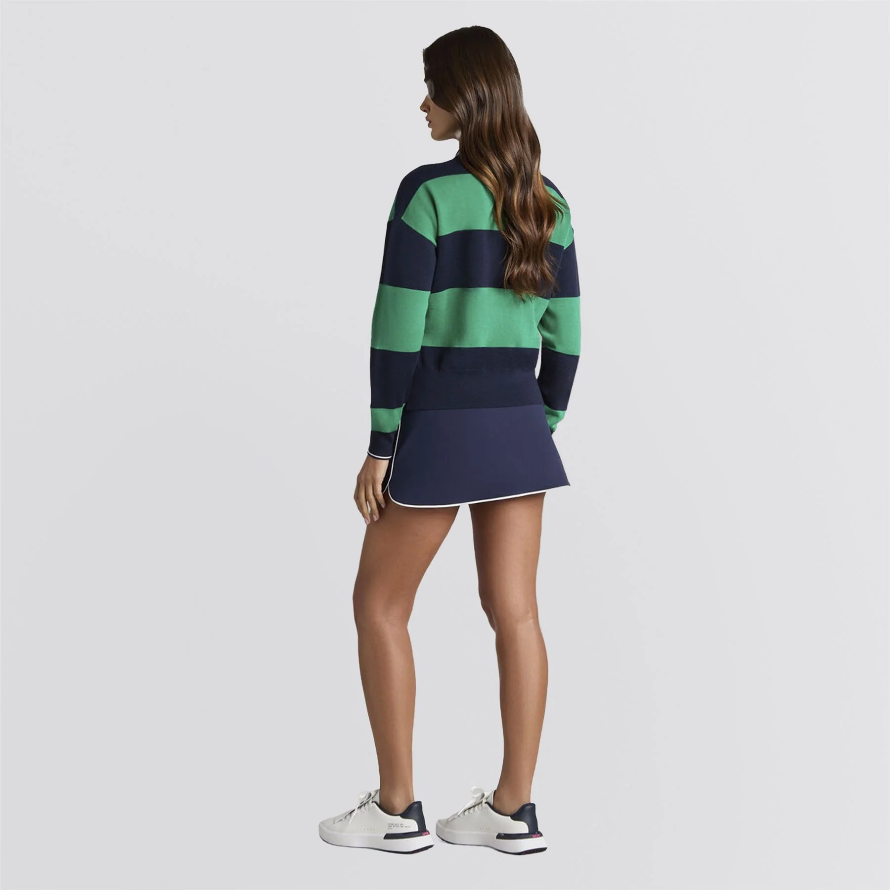 Rugby Merino Wool LS Sweater Polo Twilight/Dark Clover - Image 3