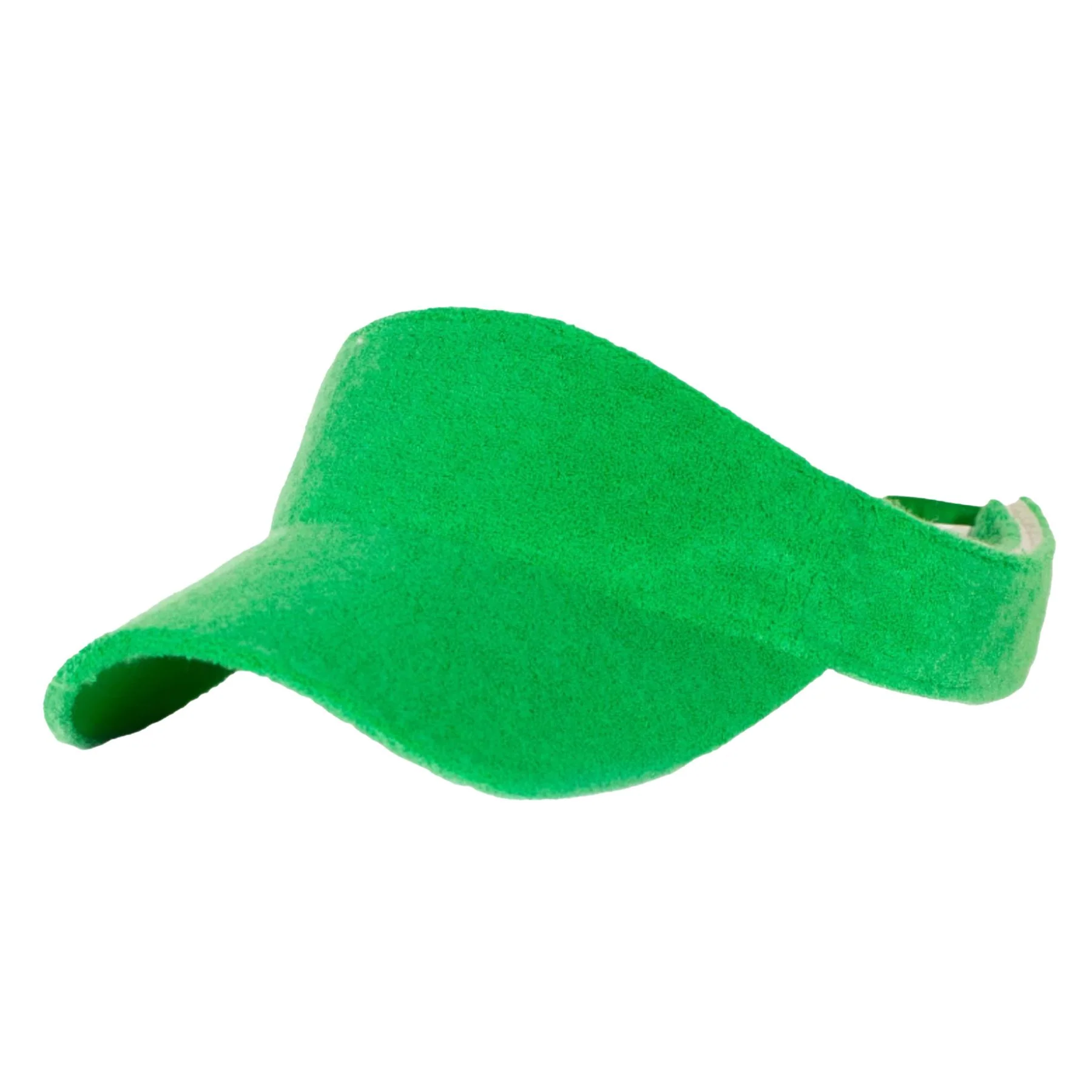Womens Terry Towel Sport Visor Bright Green