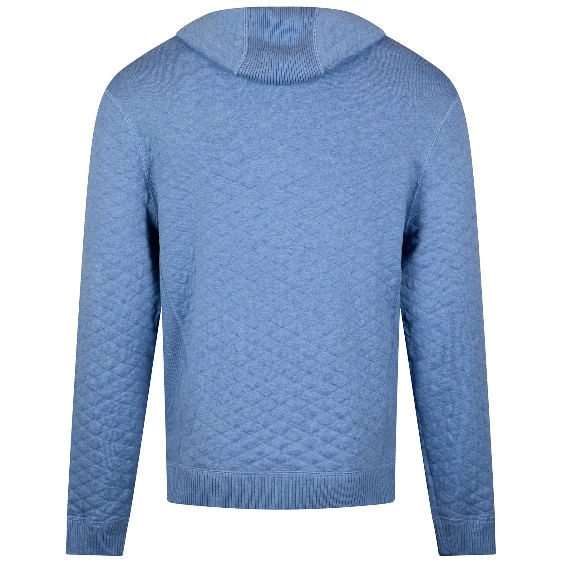 The Wallace Hooded Sweater Heathered Marlin Blue - Image 6