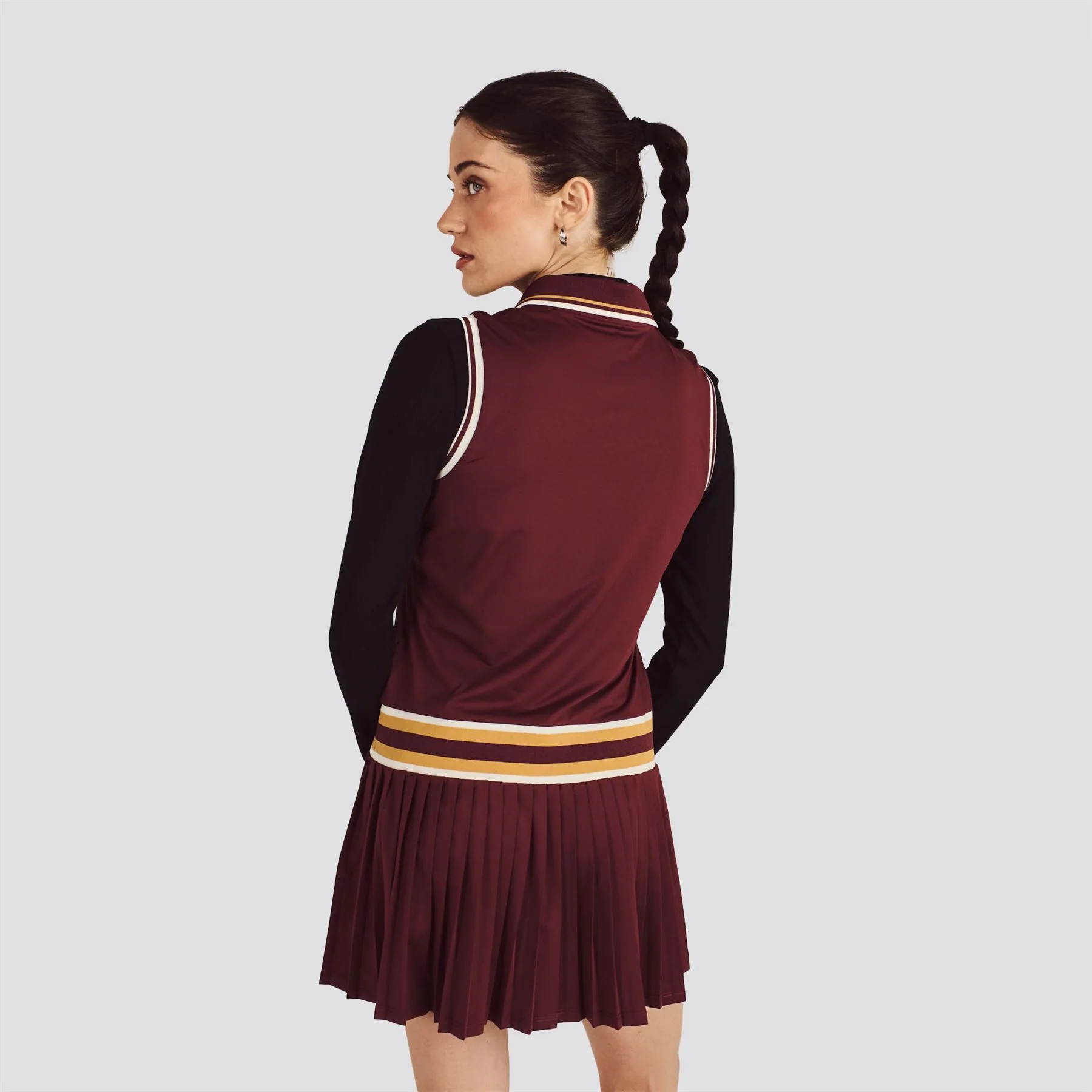 Womens Bella Dress Red Mahogany - Image 4