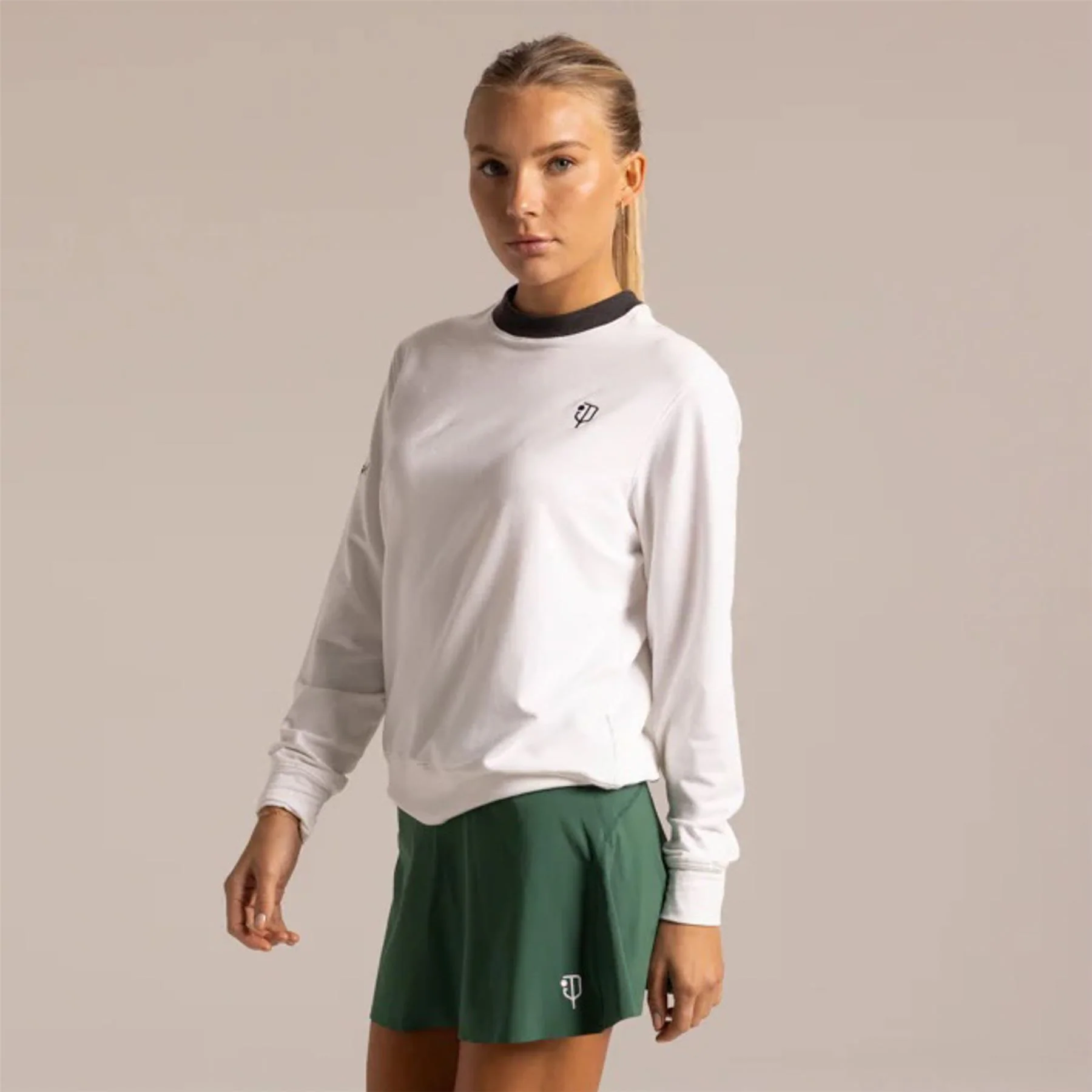 Womens Founders Crew Neck Clubhouse White - Image 6