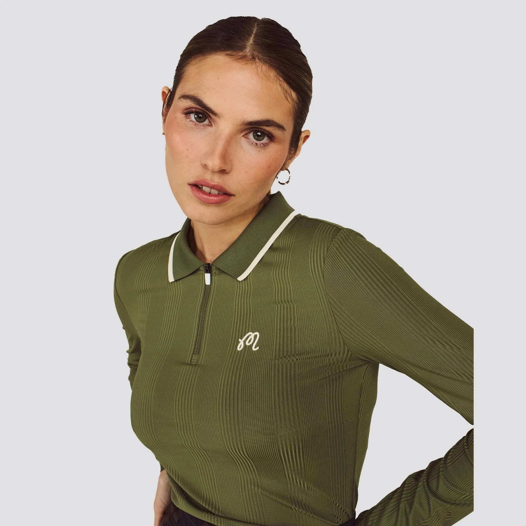 Womens Isla Polo Olivine - Image 2