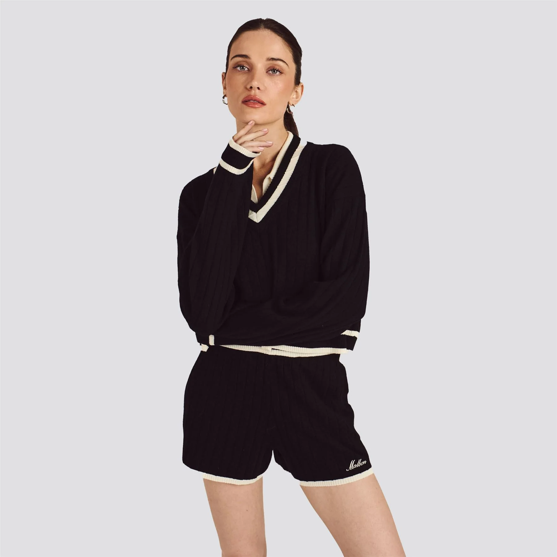 Womens Willow Sweater Black - Image 5