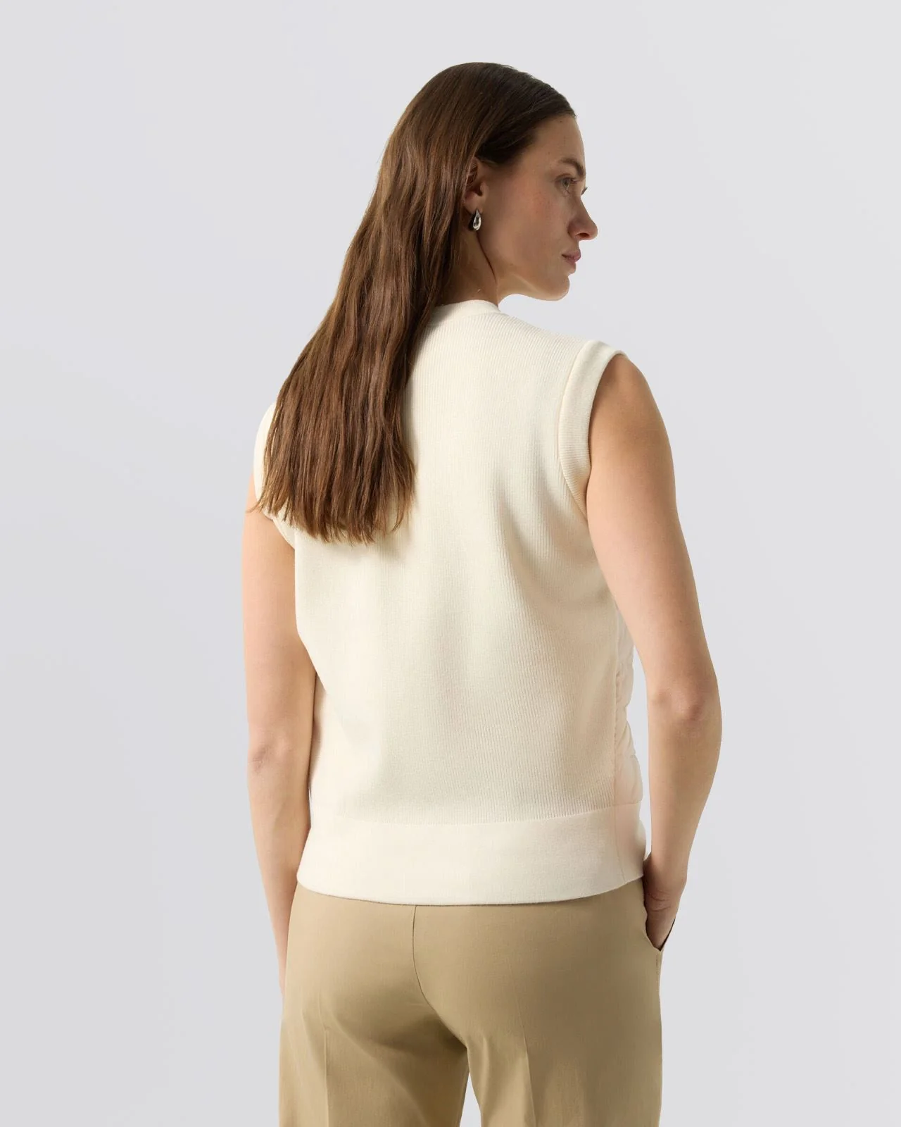 Womens Zira-D1 Vest Eggshell - Image 2